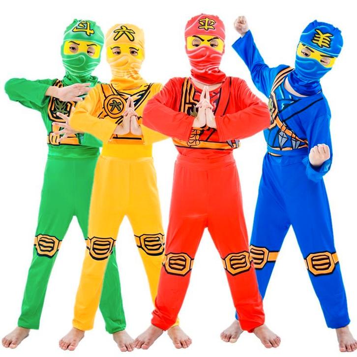 Ninjago Kostuum Pak Kinderen - Diverse Kleuren & Maten, Kinderen en Baby's, Carnavalskleding en Verkleedspullen, Nieuw, Jongen