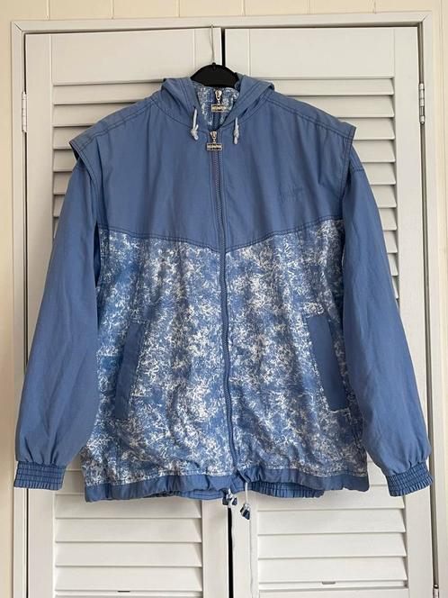 Vintage Studio Fong Leng sportief zomerjack & bodywarmer XL, Kleding | Dames, Jassen | Zomer, Gedragen, Maat 42/44 (L), Blauw