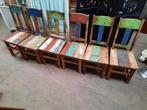 Mooie eetkamerstoelen gemaakt van gerecycled sloophout uit B, Ophalen