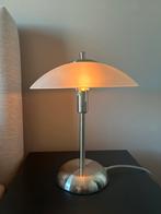 Twee mooie dimbare tafellamp met glazen kap, Ophalen, Zo goed als nieuw, Glas, Minder dan 50 cm