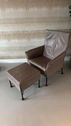 Montis Chaplin met hocker en 3 lederen kussen, Huis en Inrichting, Stoelen, Ophalen, Overige kleuren, Leer, Zo goed als nieuw