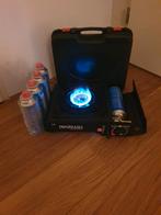 Camping gasstel met dubbele gas aansluiting, Ophalen of Verzenden