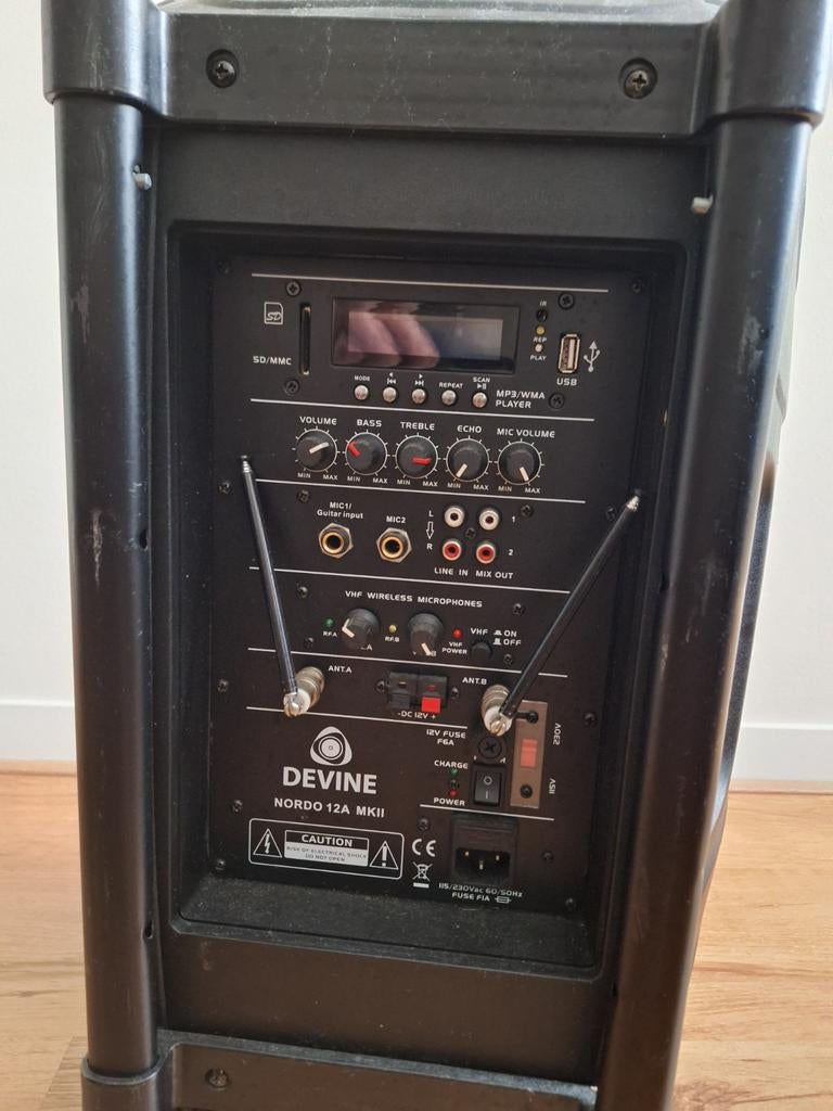 Devine Nordo 12A MK2 Karaoke Set, Ophalen of Verzenden, Gebruikt