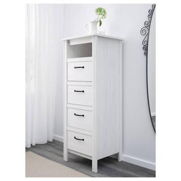 Brusali lade kast | grijs wit met 4 lades beschikbaar voor biedingen