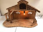 Oudere kerststal met verlichting., Diversen, Kerst, Ophalen of Verzenden, Gebruikt