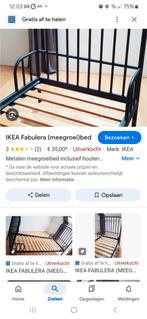 GEZOCHT    DIT BED, Ophalen, 85 tot 100 cm, Zo goed als nieuw, Lattenbodem