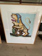Rob Scholte "De angst" 45/111 zeefdruk, Antiek en Kunst, Kunst | Litho's en Zeefdrukken, Ophalen