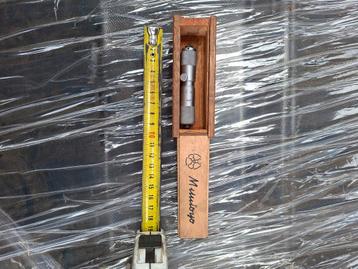 Mitutoyo Micrometer in Houten Doos beschikbaar voor biedingen