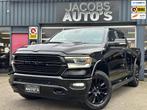 Dodge RAM 1500 5.7 V8 4x4 Crew Cab Laramie Sport, Auto's, Bestelauto's, Automaat, Gebruikt, Zwart, Leder