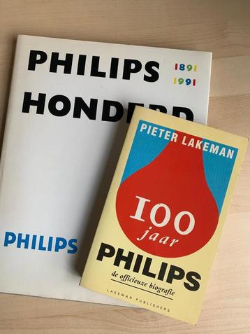 PHILIPS 100 JAAR - 2x Boek beschikbaar voor biedingen