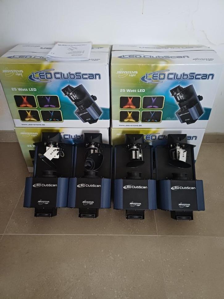 JB Systems 4x Led Clubscan, Muziek en Instrumenten, Licht en Laser, Nieuw, Licht, Geluidgestuurd, Kleur, Stroboscoopeffect, Ophalen of Verzenden