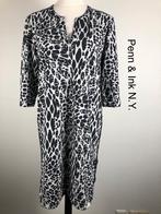 Penn & Ink N.Y. Jurk  (mt: 38) 11,5/7595, Kleding | Dames, Jurken, Maat 38/40 (M), Wit, Ophalen of Verzenden, Onder de knie