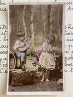 Bonne et Heureuse Année - kindjes mandoline bos blote voeten, Verzamelen, Ansichtkaarten | Themakaarten, Ophalen of Verzenden