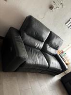 Gratis leren bankstel, Huis en Inrichting, Ophalen, Gebruikt, 75 tot 100 cm, Leer