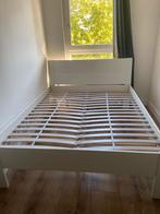 IKEA bedframe 160x200 met lattenbodem - goede staat, Huis en Inrichting, Slaapkamer | Bedden, Ophalen, Gebruikt, Wit, Tweepersoons