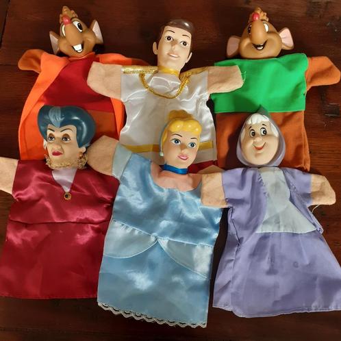 Assepoester handpoppen Disney, Kinderen en Baby's, Speelgoed | Poppen, Zo goed als nieuw, Overige typen, Ophalen of Verzenden