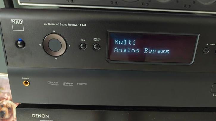 NAD T747  7.1 AV Receiver, Audio, Tv en Foto, Versterkers en Receivers, Zo goed als nieuw, 7.1, 60 tot 120 watt, Overige merken