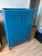 Blauwe metalen kast - IDÅSEN IKEA, Huis en Inrichting, Ophalen, Gebruikt