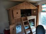 Boomhutbed stapelbed steigerhout, Kinderen en Baby's, Kinderkamer | Stapelbedden en Hoogslapers, Ophalen, Gebruikt, Stapelbed