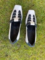 Vero Gomma mocassins, donkerblauw suède, wit leder, mt 6 =39, Kleding | Dames, Schoenen, Vero Gomma, Verzenden, Zo goed als nieuw