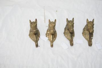 Paardenhoofden ( Kapstokhaken / Paardenhoofd ( Brons beschikbaar voor biedingen
