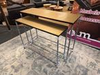 Sidetable 2-delig Aktie €149,- Goud Direct/Leverbaar E-2146, Ophalen, Minder dan 50 cm, Nieuw, Rechthoekig