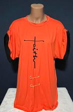 z.g.a.n. Super apart Shirt Chic Me Koraal maat M, Kleding | Dames, T-shirts, Ophalen of Verzenden, Zo goed als nieuw, Korte mouw