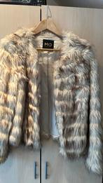 Bont jas, Kleding | Dames, Jassen | Winter, Ophalen of Verzenden, Zo goed als nieuw, Zwart