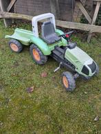 Trap tractor met aanhanger, Kinderen en Baby's, Speelgoed | Buiten | Voertuigen en Loopfietsen, Ophalen, Gebruikt, Trapvoertuig