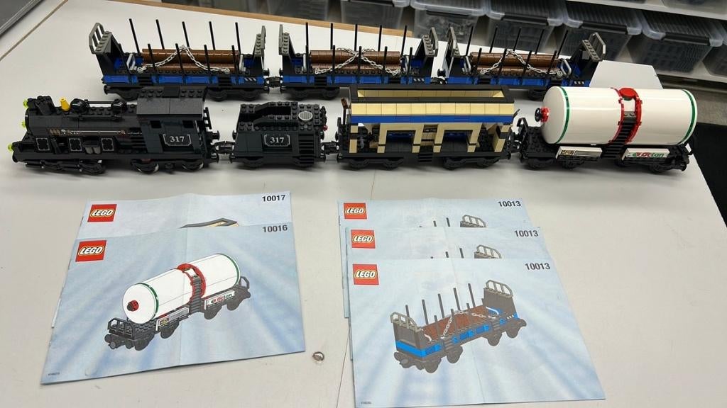 SB2655 Lego trein set 9v met verschillende My own trains, Kinderen en Baby's, Speelgoed | Duplo en Lego, Ophalen of Verzenden