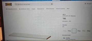 Losse extra planken IKEA Billy 76x26 cm - afbeelding 1