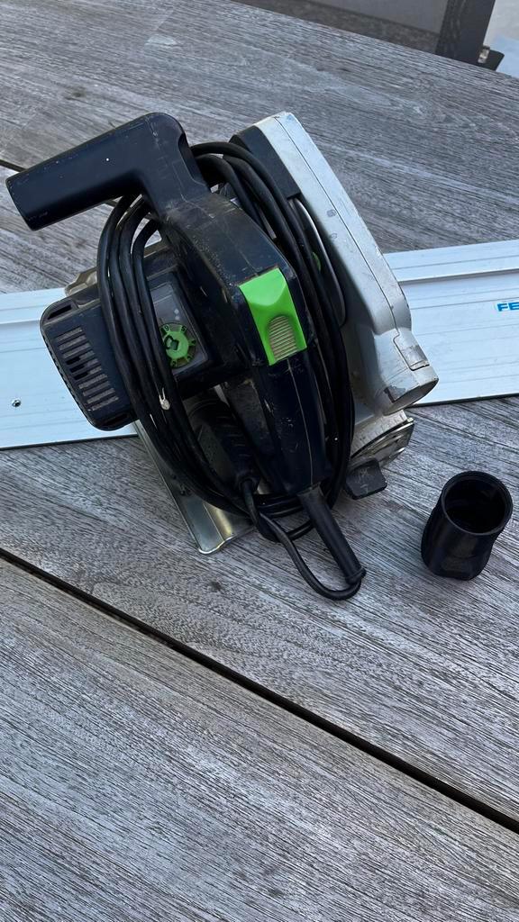 Festo Invalzaag met Geleiderail FS 1400, Doe-het-zelf en Verbouw, Gereedschap | Zaagmachines, Gebruikt, Invalzaag, 600 tot 1200 watt