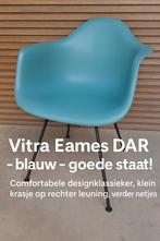 Vitra Eames DAR kuipstoel blauw/groen met zwarte poten, Huis en Inrichting, Stoelen, Ophalen, Gebruikt, Blauw, Eén