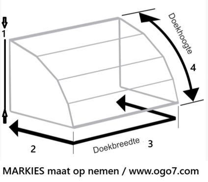 markies doek, Tuin en Terras, Zonneschermen, Nieuw, Markies, Minder dan 150 cm, 250 cm tot 450 cm, Ophalen of Verzenden