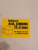 3929 Bakkerij Alb. Simons Sticker, Ophalen of Verzenden