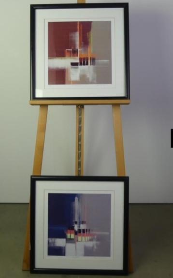 Zeefdrukken print van Luc Drappier (2 stuks) beschikbaar voor biedingen