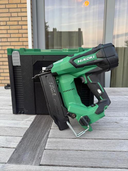 Hikoki NT 1850DBSL 18ga tacker, Doe-het-zelf en Verbouw, Gereedschap | Boormachines, Zo goed als nieuw, Overige typen, Minder dan 400 watt