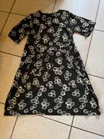 Gudrun Sjoden zwarte tricot jurk maat S/M., Verzenden, Zo goed als nieuw, Zwart, Knielengte
