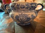 Chinese blauw wit bloempot, helemaal gaaf, Antiek en Kunst, Ophalen
