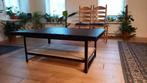 Noorse leistenen koffietafel, Huis en Inrichting, Tafels | Salontafels, Ophalen, 100 tot 150 cm, 50 tot 100 cm, Zo goed als nieuw