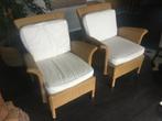 Lloyd Loom Jan des Bouvrie 2 stoelen fauteuil, Huis en Inrichting, Fauteuils, Ophalen, Overige materialen, Gebruikt, Design