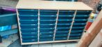 Schoolkast, ladenkast, archiefkast op wielen, Ophalen, Gebruikt, 100 tot 150 cm, Kunststof