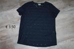 Donkerblauw shirt voor een (jonge)dame, Blauw, Ophalen of Verzenden, Zo goed als nieuw, Korte mouw