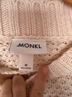 Monki gebreide jurk - maat M/L - beige met onderjurk, Beige, Maat 42/44 (L), Ophalen of Verzenden, Zo goed als nieuw
