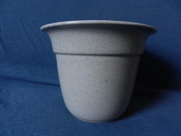 Grijs gespikkeld geglazuurde bloempot ADCO Groningen 13,9 cm beschikbaar voor biedingen