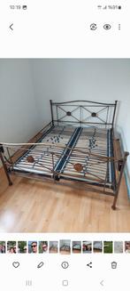 2 personen bed 160x200 met electrich bodem, Ophalen of Verzenden, Tweepersoons, Hout, 160 cm