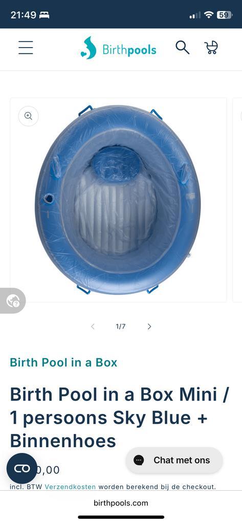 Birth pool bevallingsbad, Tuin en Terras, Zwembaden, Zo goed als nieuw, Minder dan 80 cm, 200 tot 400 cm, Ophalen