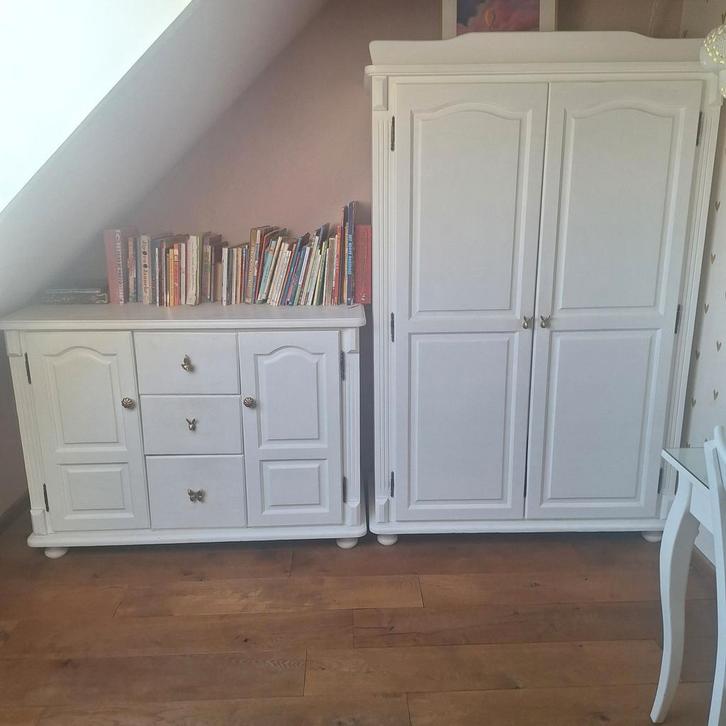 Complete Kinderkamer Set - Wit, Kinderen en Baby's, Kinderkamer | Complete kinderkamers, Zo goed als nieuw, Jongetje of Meisje