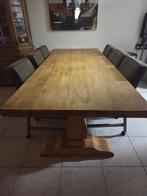 Teak Kloostertafel / eethoek 260x100, Ophalen, Gebruikt, 100 tot 150 cm, Teakhout
