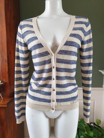 Geisha mooie beige blauw vest S 36 vestje Gratis Verzenden beschikbaar voor biedingen